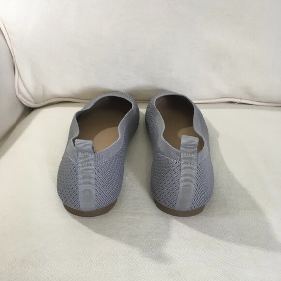 Journee Collection Tru Comfort Gray Jersie Dress Flats - Picture 3 of 6